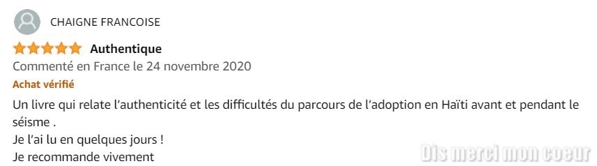 Avis lecteur Françoise Chaigne